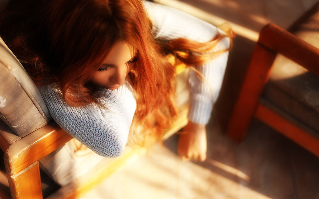 ソファでだらける