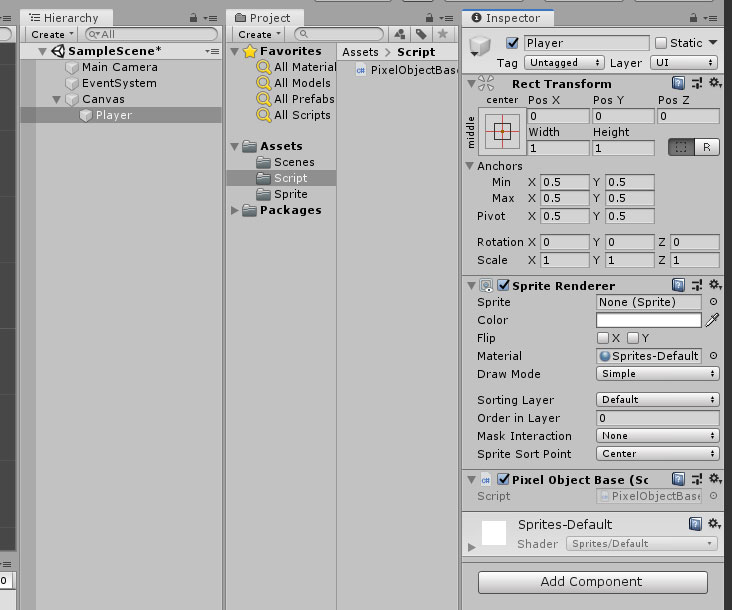Unity2D ARPG 手順その３