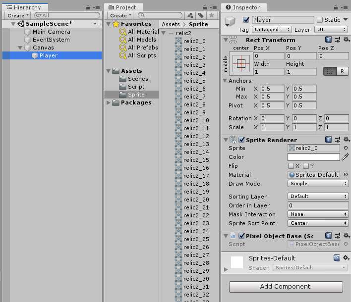 Unity2D ARPG 手順その６
